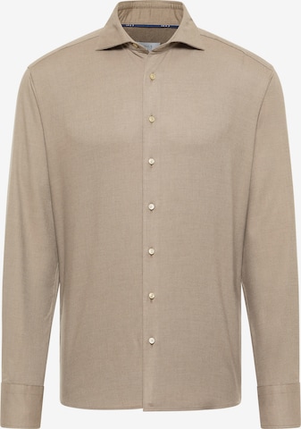 ETERNA Zakelijk overhemd in Beige: voorkant