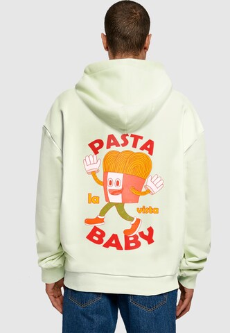 Merchcode Sweatshirt 'Pasta La Vista' in Mischfarben: Vorderseite