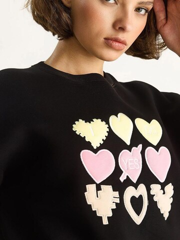 Sweat-shirt Bianco Lucci en noir