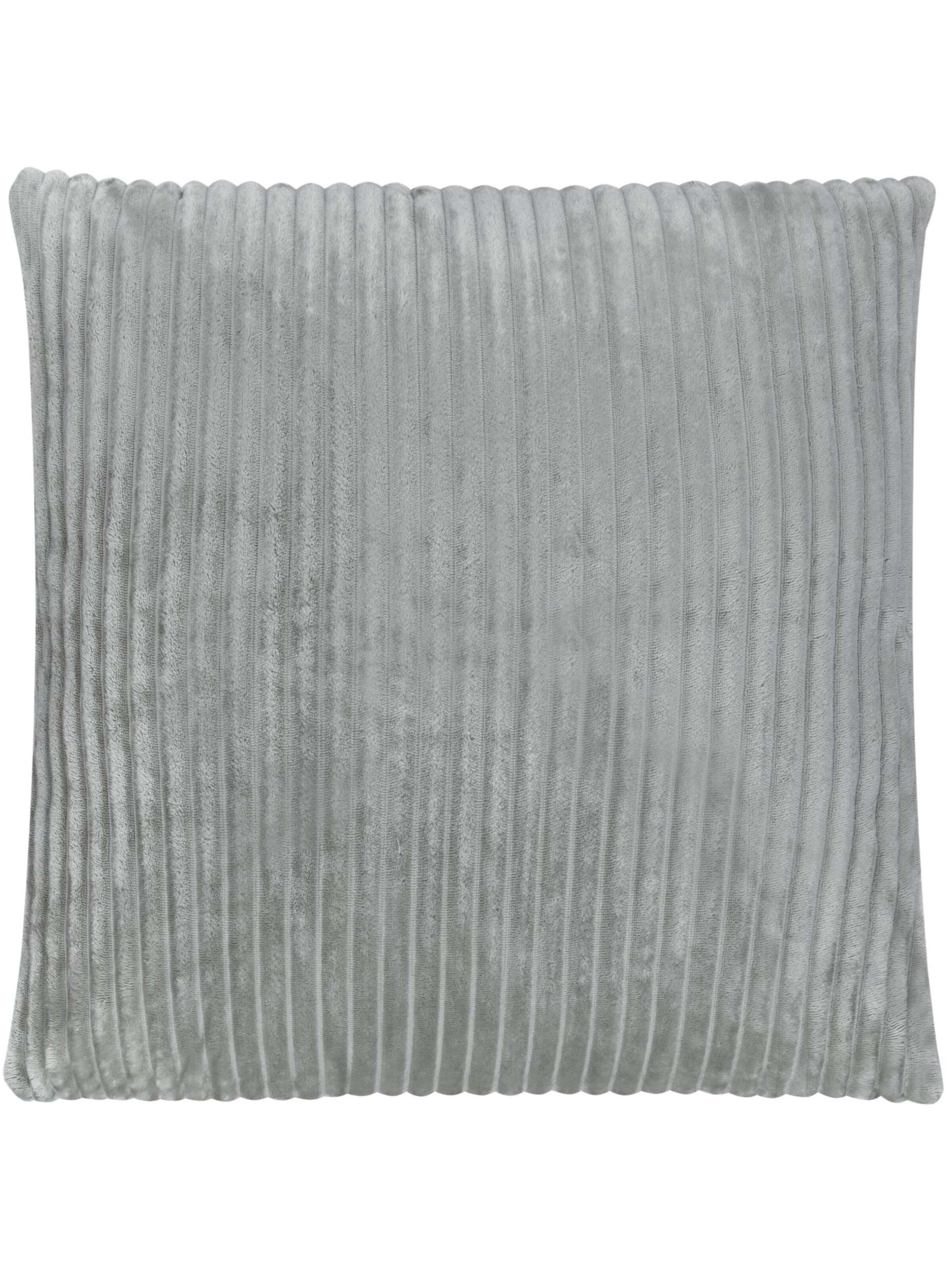 Coussins 'Pilar' Aspero en gris : devant