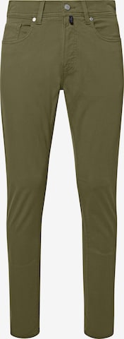 Regular Pantalon chino 'Lyon' PIERRE CARDIN en vert : devant