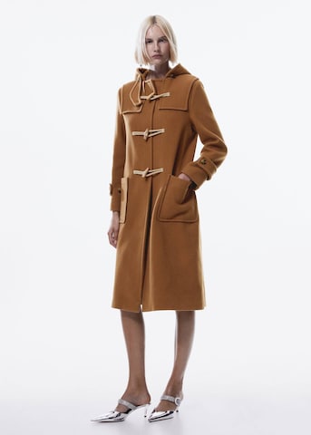 MANGO Between-Seasons Coat in Brown