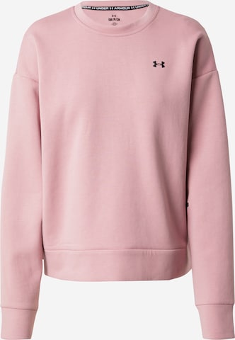 UNDER ARMOUR Sportsweatshirt 'Unstoppable' in Pink: predná strana