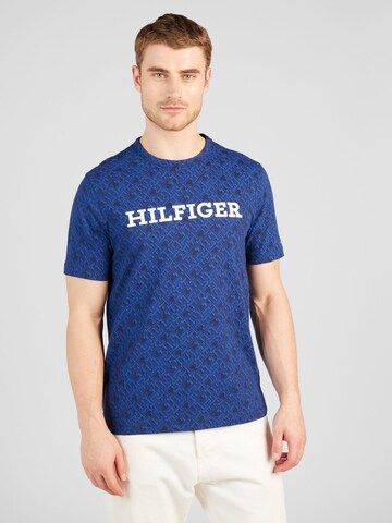 T-Shirt TOMMY HILFIGER en bleu : devant