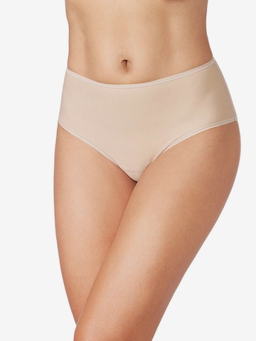 zd ZERO DEFECTS Broekje 'Aurora high waist panty organic cotton' in Beige: voorkant