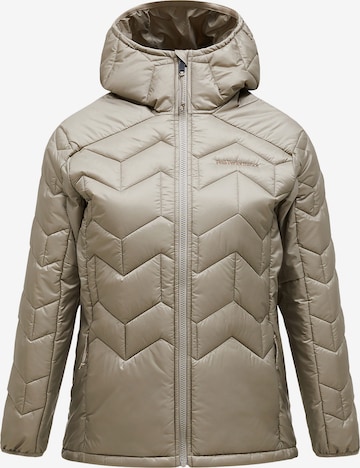 Veste mi-saison PEAK PERFORMANCE en marron : devant