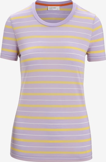 Sportiniai marškinėliai 'Wave' iš ICEBREAKER, spalva – geltona / šviesiai violetinė / juoda, Prekių apžvalga