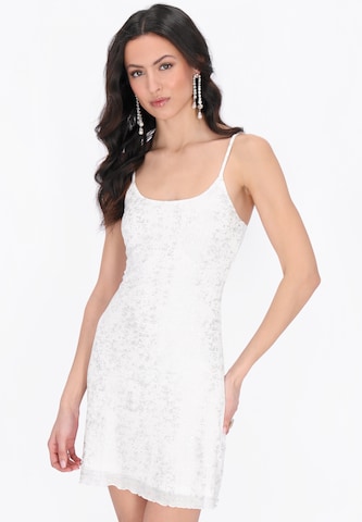 Robe 'Festive' faina en blanc : devant