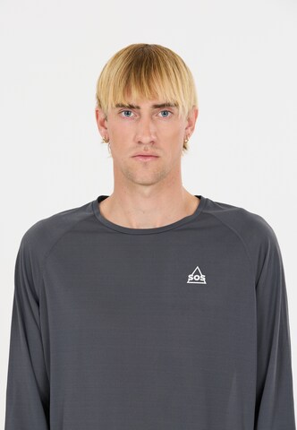 SOS Performance shirt 'Pillar' in Grey