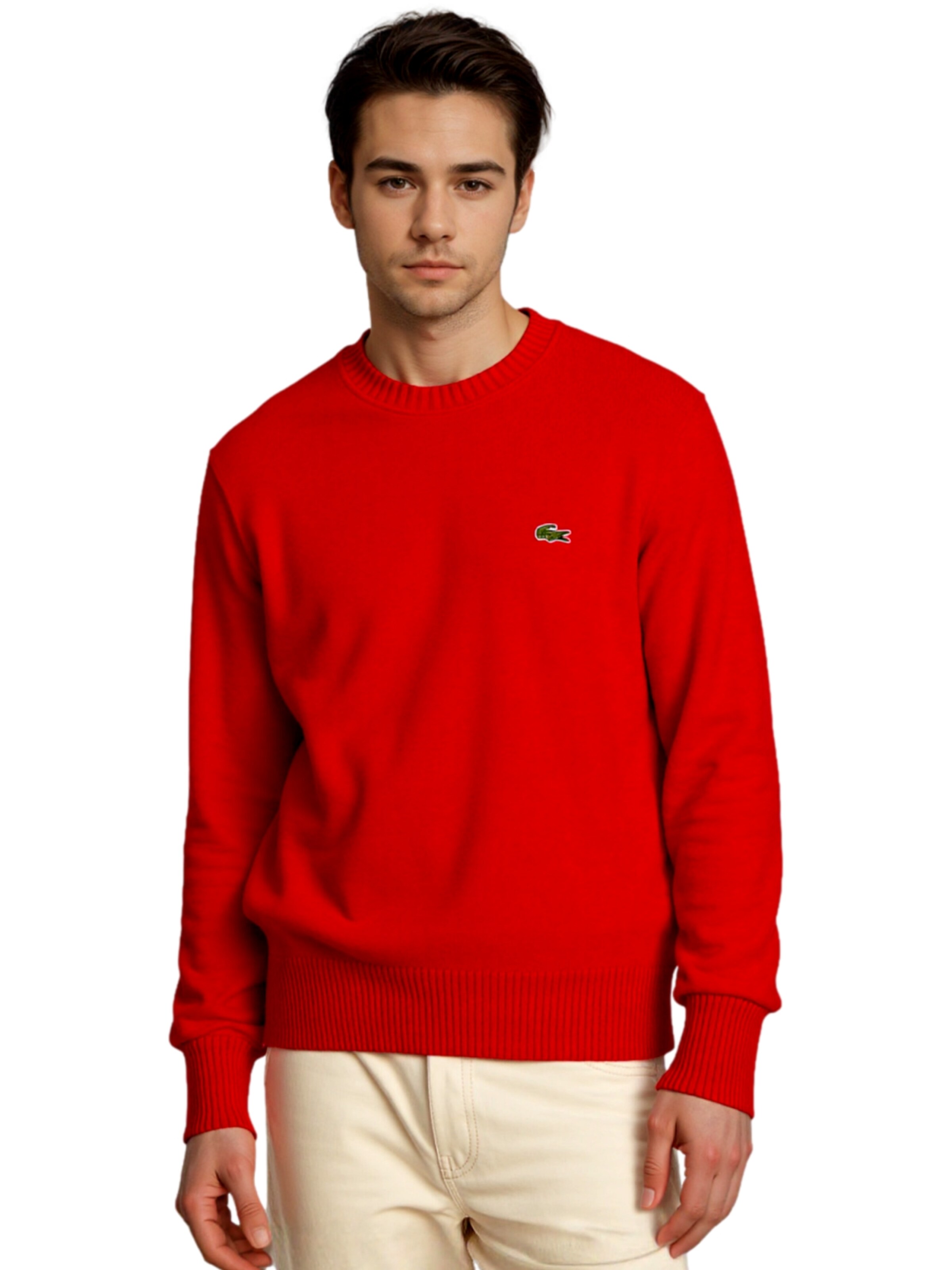 Pullover di LACOSTE in rosso: frontale