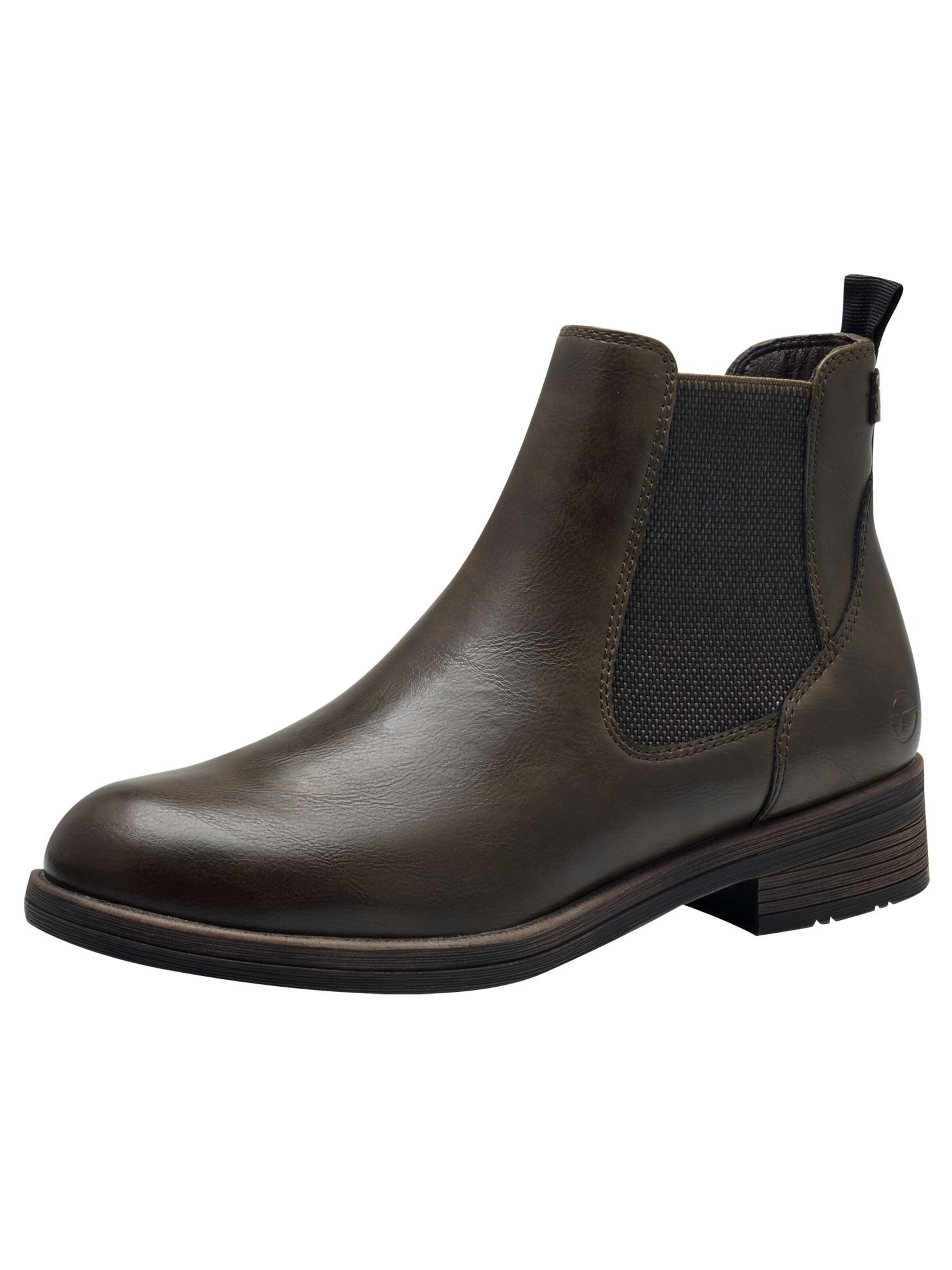 Tamaris Chelsea boots in Groen: voorkant