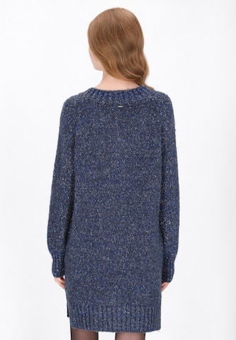 DreiMaster Vintage Gebreide jurk in Blauw
