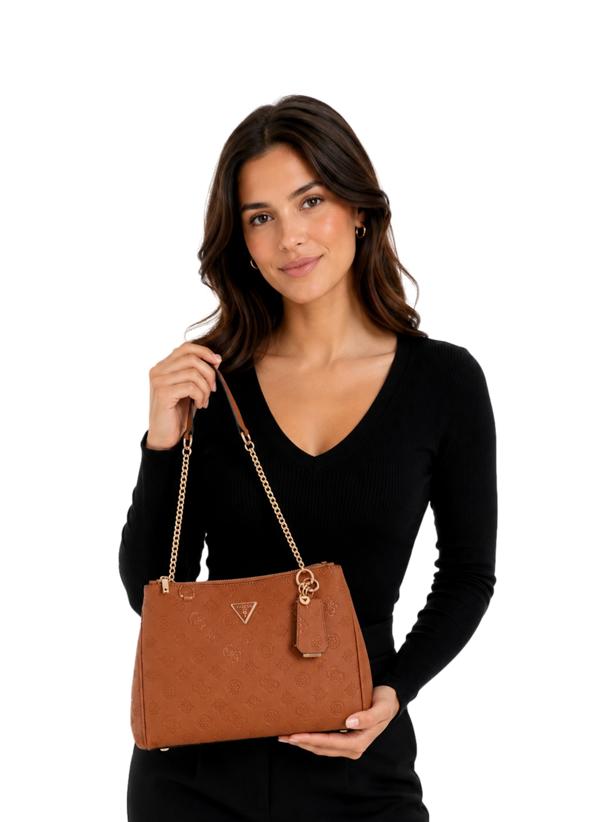 GUESS Сумки 'Cresidia' в Коричневый: спереди