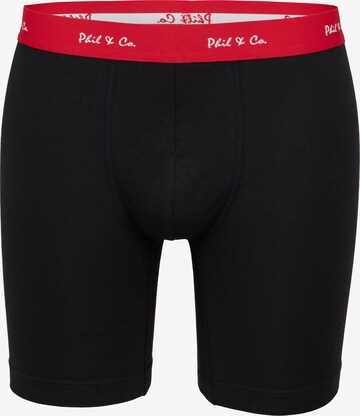 Phil & Co. Berlin Boxershorts ' Long Boxer ' in Rood