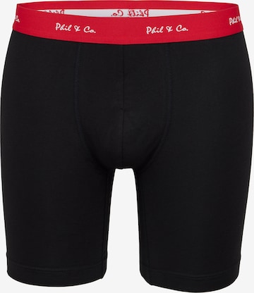 Phil & Co. Berlin Retro Boxer ' Long Boxer ' in Rot