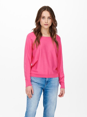 Pull-over 'MINDY' ONLY en rose : devant