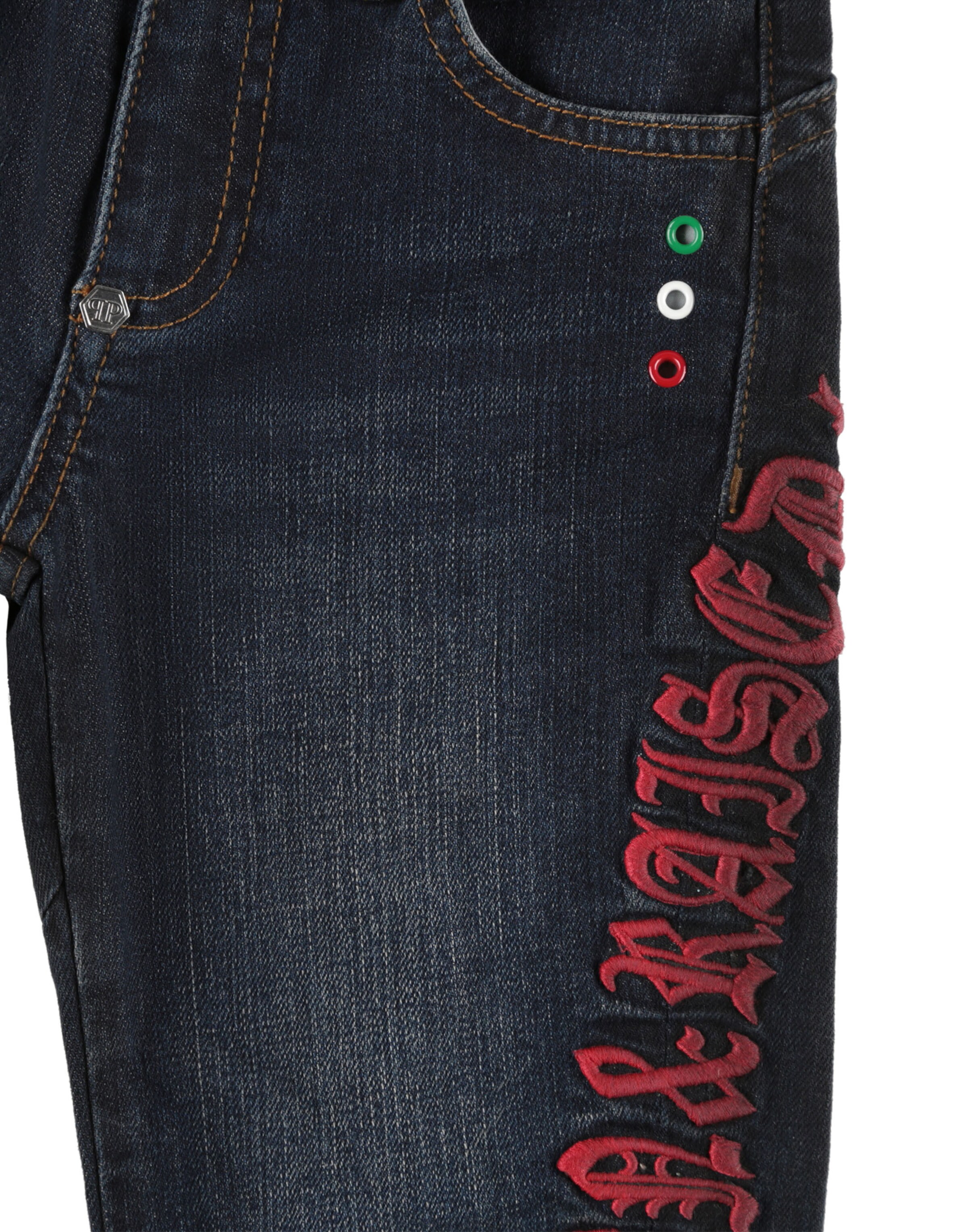 regular Jeans 'Gothic' di Philipp Plein in blu