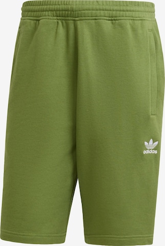 ADIDAS ORIGINALS - Pantalón 'Essentials' en verde: frente