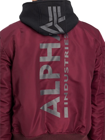 ALPHA INDUSTRIES Winterjacke 'MA-1 ZH' in Rot