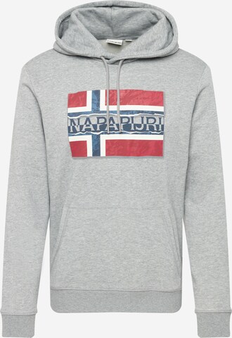 NAPAPIJRI Sweatshirt 'BENCH' in Grau: front