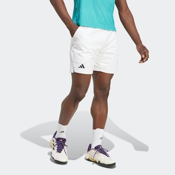 ADIDAS PERFORMANCE - regular Pantalón deportivo en blanco: frente