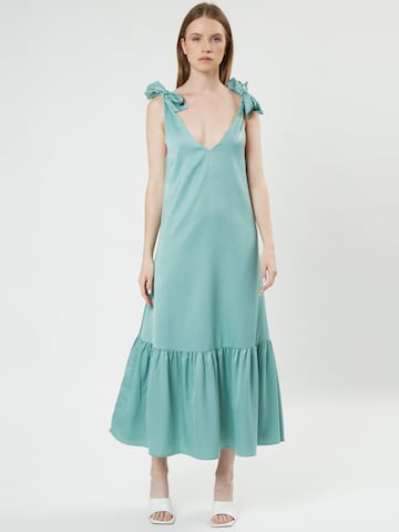 Influencer Letné šaty - Modrá: predná strana
