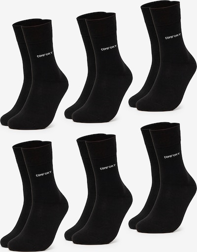 Occulto Socken 'Komfort Gabi' in schwarz / weiß, Produktansicht