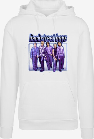 Merchcode Sweatshirt 'Backstreet Boys - Space Photo' in Wit: voorkant