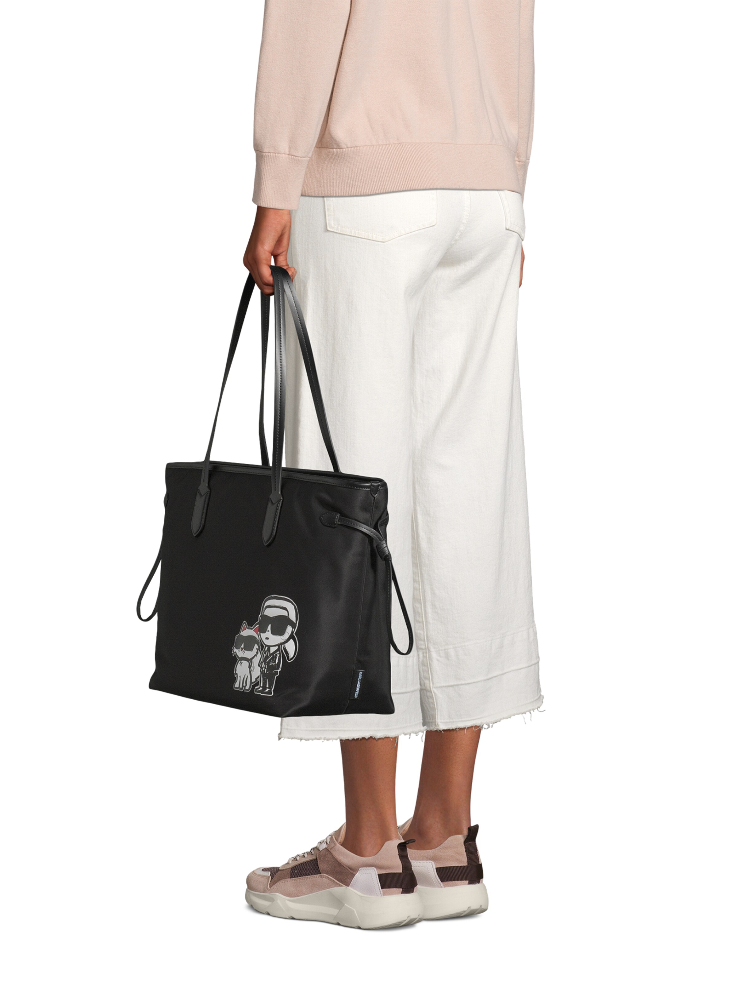 Plase de cumpărături 'Ikon' de la Karl Lagerfeld pe negru