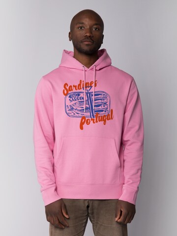 Sweat-shirt 'Sardines Portugal' Watapparel en rose : devant