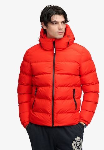 Veste d’hiver Superdry & Co en rouge : devant