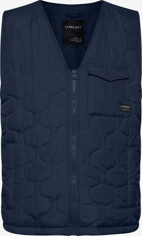 11 Project Bodywarmer in Blauw: voorkant