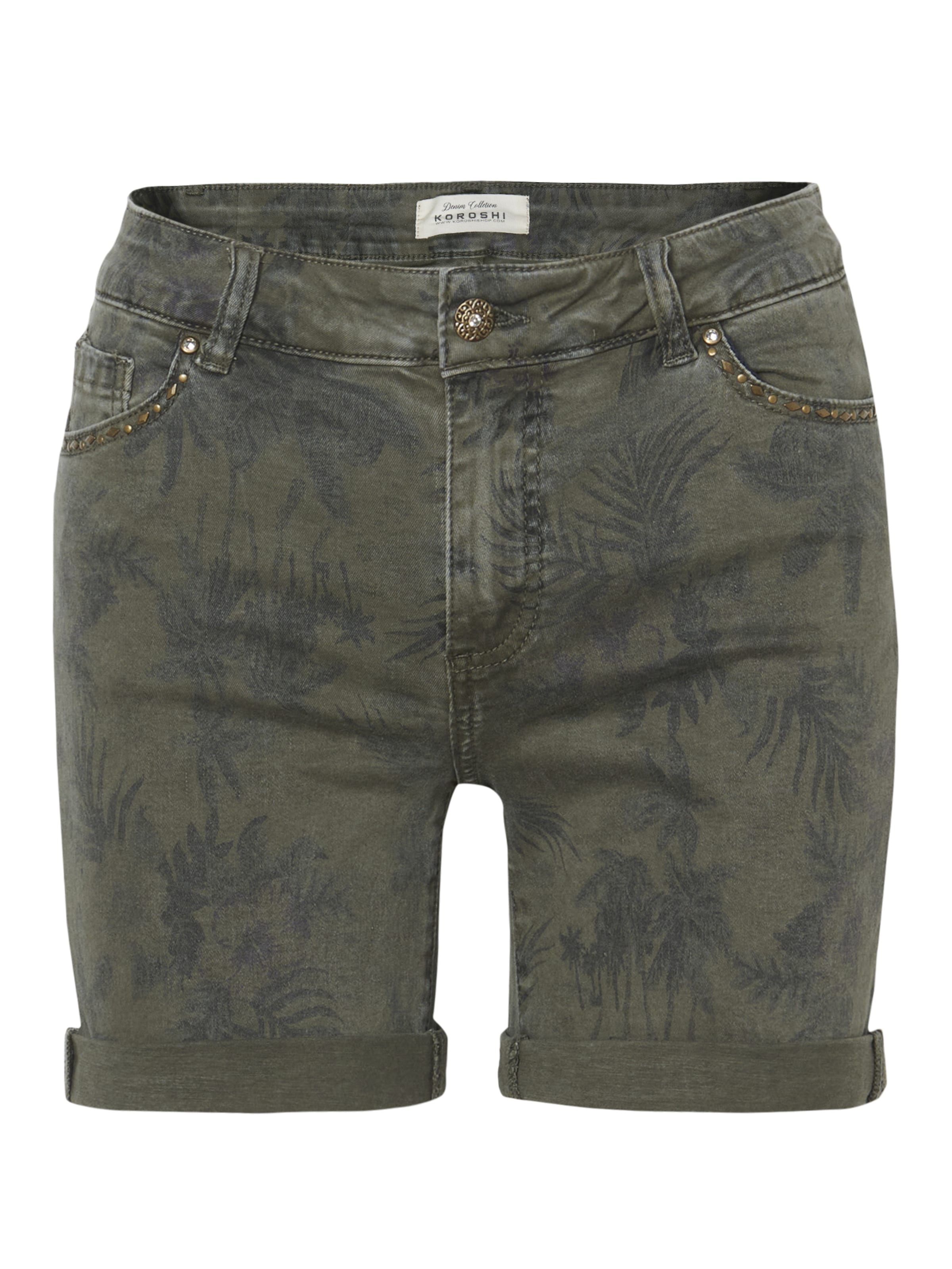 KOROSHISlimfit Traperice - zelena boja: prednji dio