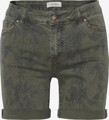 KOROSHI Slim fit Jeans in Green: front