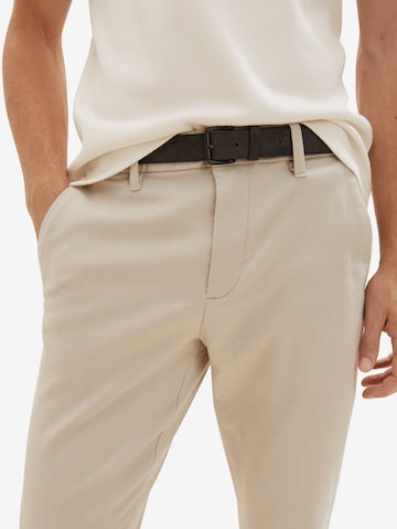 TOM TAILOR Slim fit Chino trousers in Beige