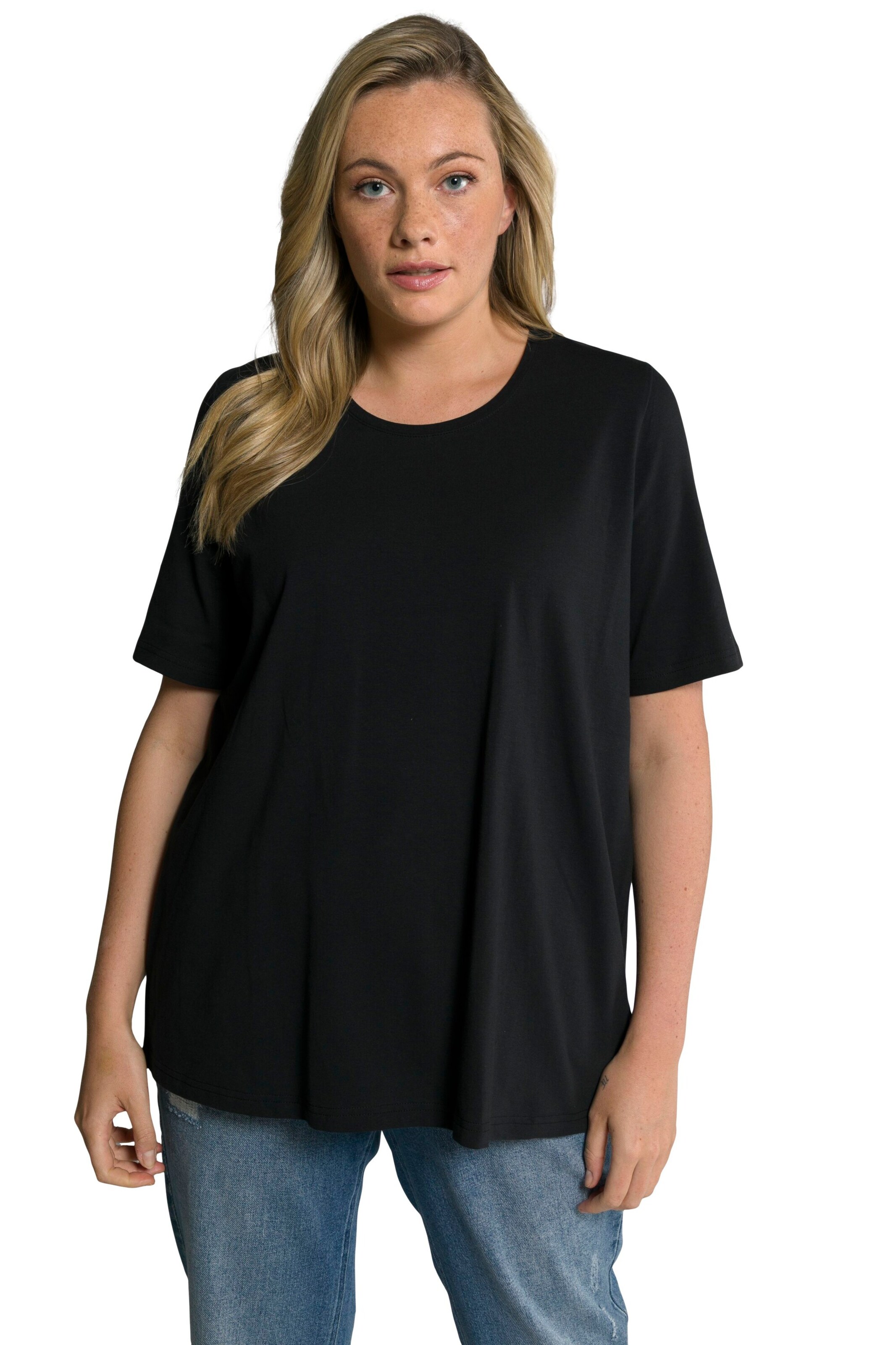Ulla Popken Shirt in Black: front