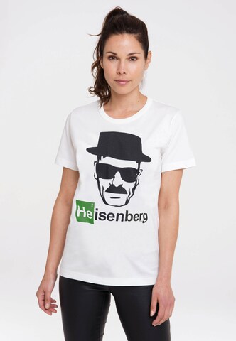 LOGOSHIRT Shirt 'Heisenberg' in White: front