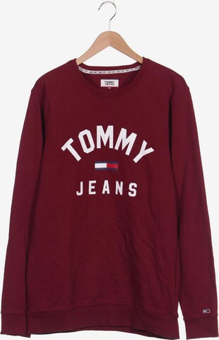 Tommy Jeans Sweatshirt & Zip-Up Hoodie in XXL in Red: front
