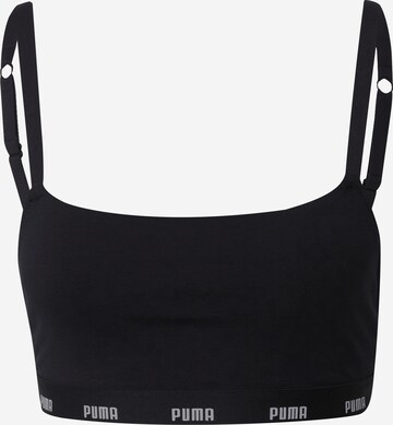 PUMA - Bustier Sujetador en negro: frente