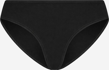 Albero Natur Slip 'Klassischer Bio-Baumwoll Damen Slip' in Schwarz: Vorderseite