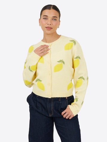 BRAVE SOUL Cardigan i gul: forside