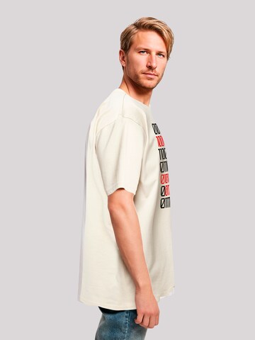 F4NT4STIC T-Shirt 'I Love You 01001001 Binary Code Valentinstag' in Beige