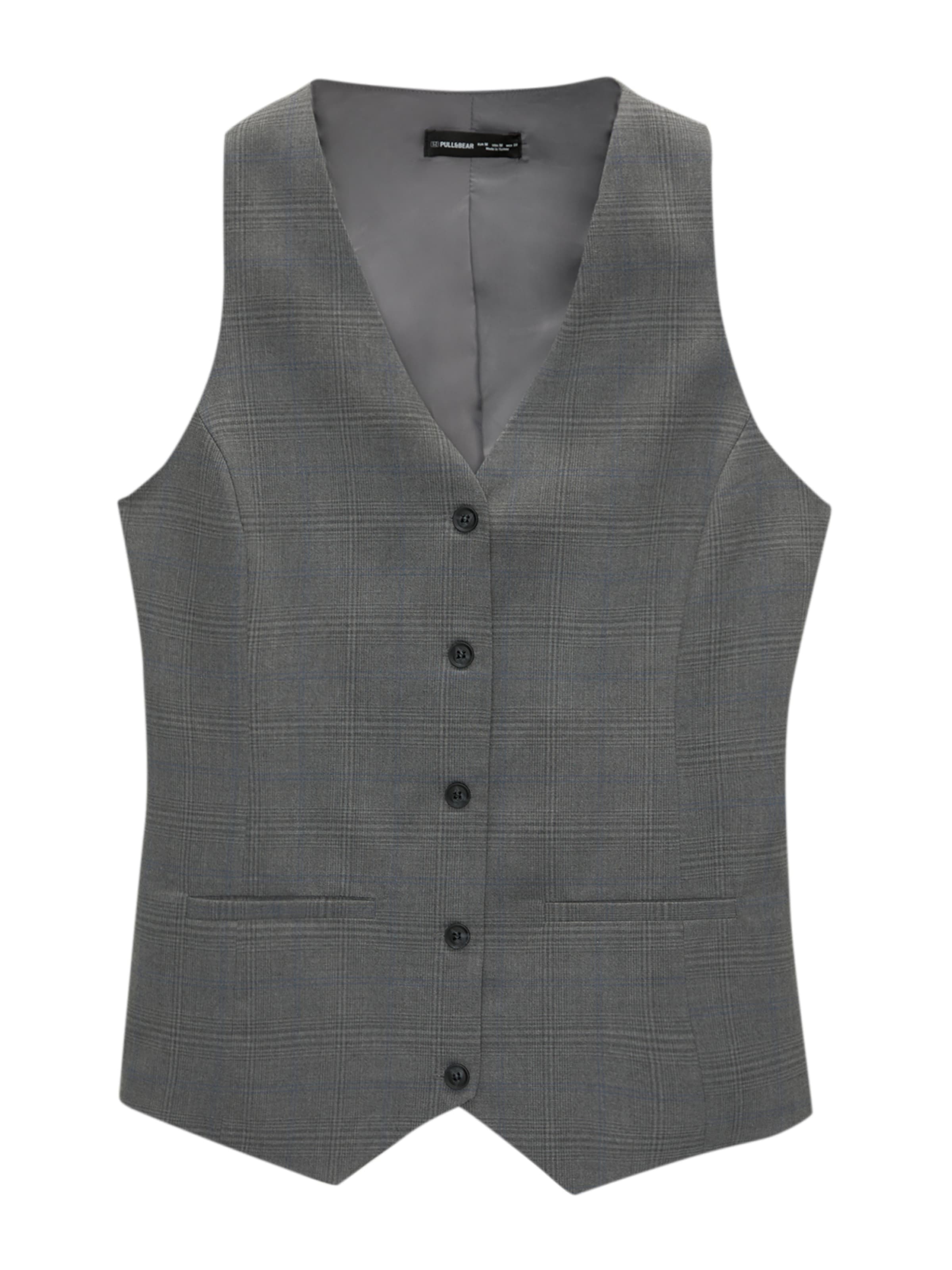 Pull&Bear Suit vest in Grey: front