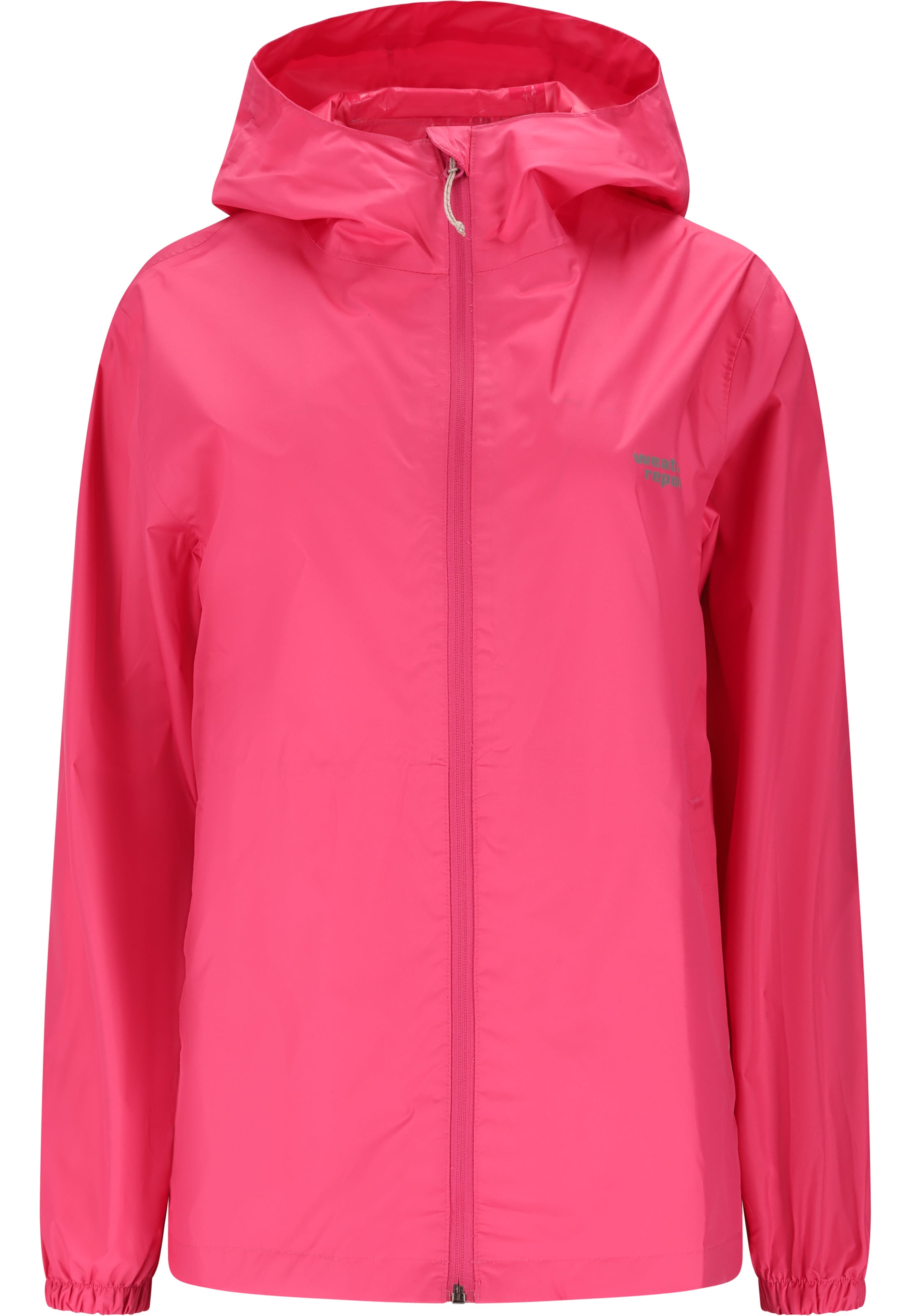 Weather Report Regenjacke 'Pack'way' in Pink: Vorderseite