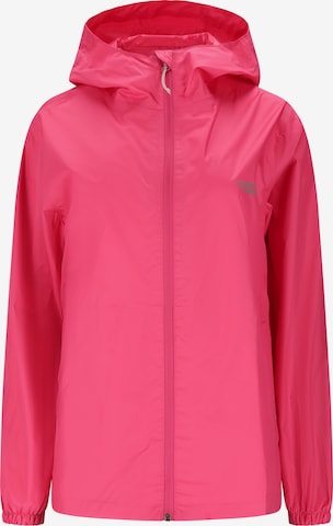Weather Report Weatherproof jacket 'Pack'way' in Pink: front