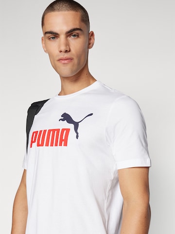 PUMA Majica 'Ess No.1' | bela barva
