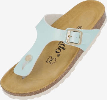 Palado T-Bar Sandals 'Kos' in Blue: front