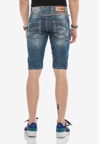CIPO & BAXX Regular Jeans Shorts 'CRUZ' in Blau