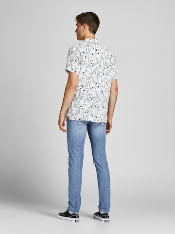 JACK & JONES Slimfit Jeans 'GLENN' i blå