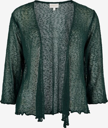 Apricot Knit Cardigan in Green: front